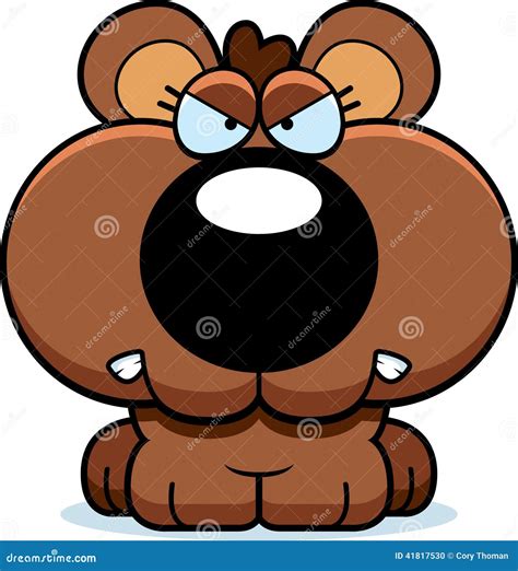 Cartoon Bear Cub Angry Stock Vector Illustration Of Bear 41817530