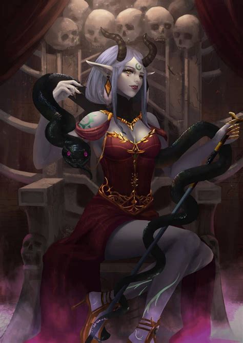 Demon Queen By Pyqhoel Fantasy Demon Fantasy Girl Queen Anime