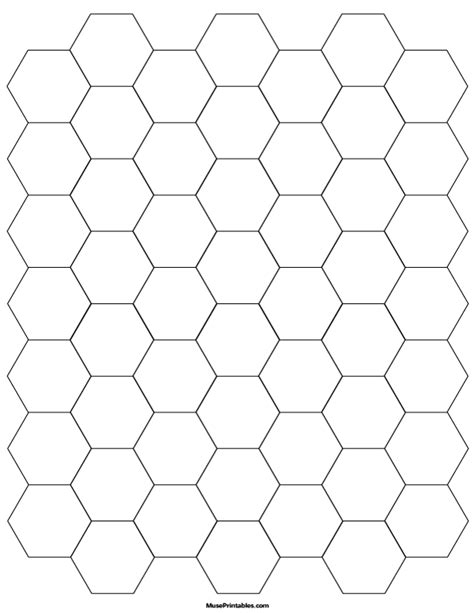 The area of that hex would be about. Printable 3/4 Inch Black Hexagon Graph Paper for Letter ...
