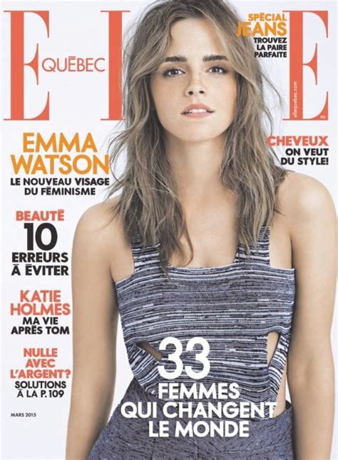 Elle magazine publication & audience analysis introduction of publication. EMMA WATSON in Elle Magazine, Quebec March 2015 Issue - HawtCelebs
