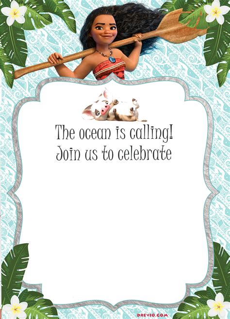We collaborate with independent designers to offer you a selection of premium print techniques. 10 Heartwarming Moana Birthday Invitations for you | Kitty ...