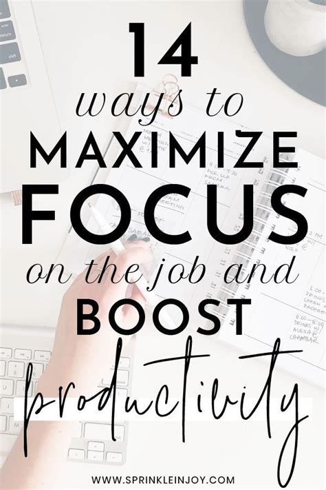 how to stay focused at work 14 tips to supercharge your productivity sprinkle in joy focus