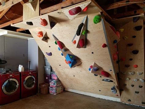 Woody With Home Made Volumes Climbing Hall Climbing Wall Kids Indoor