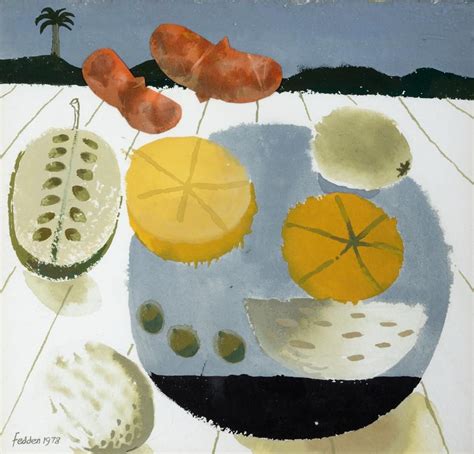 Mary Fedden 1915 2012 Fruit In A Bowl Included In Charterhouses