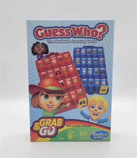 Guess Who Grab And Go Game Ages 6 2 Players By Hasbro 1295 Picclick