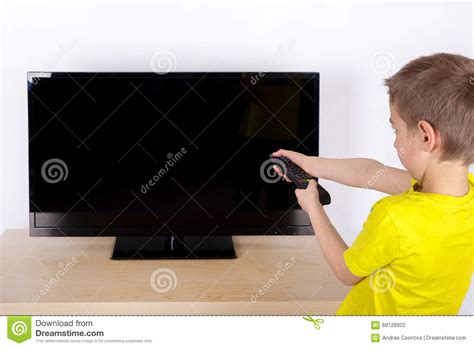 Turn Off The Tv Stock Photo Image Of Remote Button 68128922