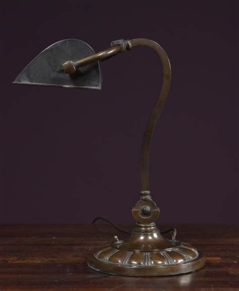 Antique And Reclaimed Listings Antique Bronze Desk Bankers Lamp Salvoweb Uk