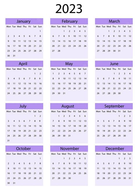 Premium Vector Calendar 2023 Year Vector Illustration Simple Template