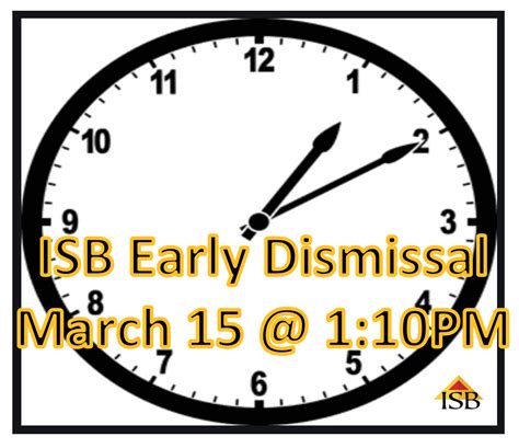 Early Dismissal Wednesday March 15 2023