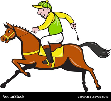 Horse Jockey Cartoon