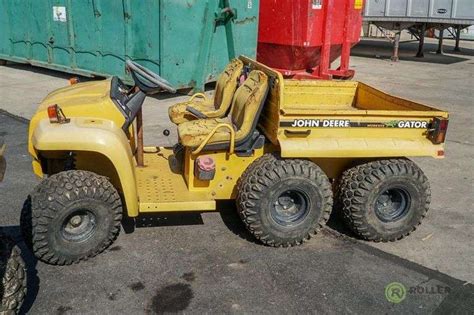 John Deere 6x6 Gator Diesel Manual Dump Bed Inoperable Roller