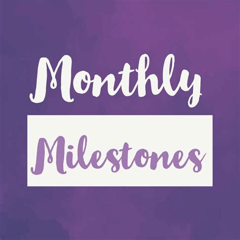 Monthly Milestones