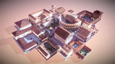 Path Of Rome Roman City 3d Model By Onigraphics Vr E Games
