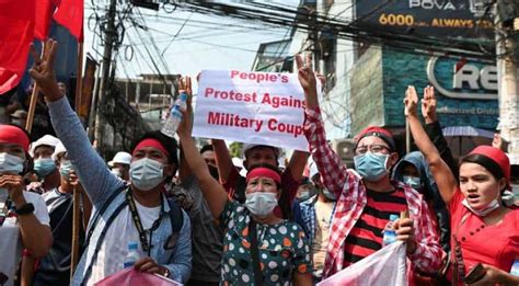 Internet Access Restored As Myanmar Coup Protests Grow South Asia News