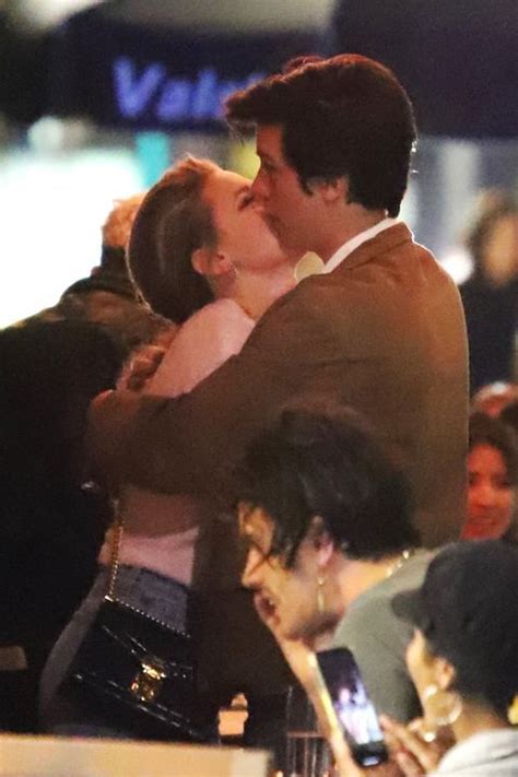 Lili Reinhart Cole Sprouse Kissing Paris
