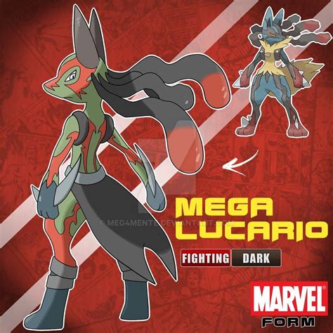Mega Lucario Marvel Form By Meg4mente On Deviantart Wiki Pokemon Oc