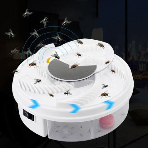 Electric Flycatcher Automatic Fly Trap Device With Trapping Food Fly