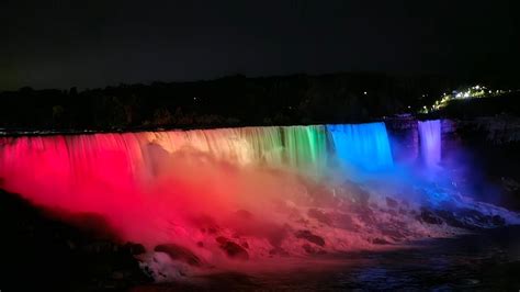 Niagara Falls At Night Firework Youtube