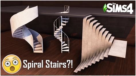 Sims 4 Functional Spiral Stairs Kate Emerald Youtube
