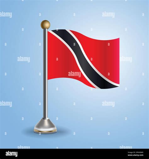 State Table Flag Of Trinidad And Tobago National Symbol Vector