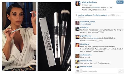 kim kardashian reveals major cleavage in instagram pic promoting new eyelash serum