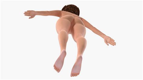 Cartoon Nude Women T Pose 3D Model TurboSquid 1442801