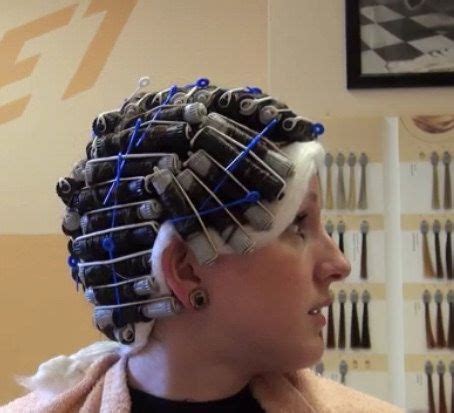 One popular body wave perm is called a skip weave—your stylist will use a tail comb to weave out every other section of hair, and she will roll just the weave section around a rod. Madam? How long do I have to keep the curlers in? | Hair ...