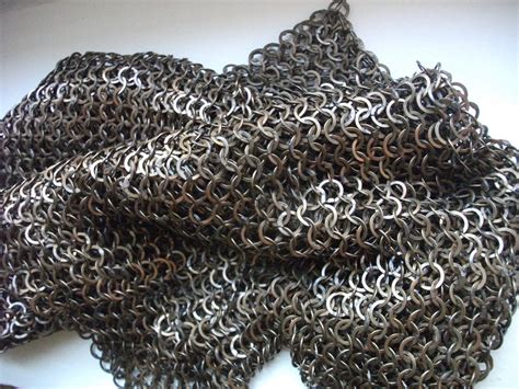 Mixedmartialartsandcrafts Oven Blued Stainless Steel Chain Mail