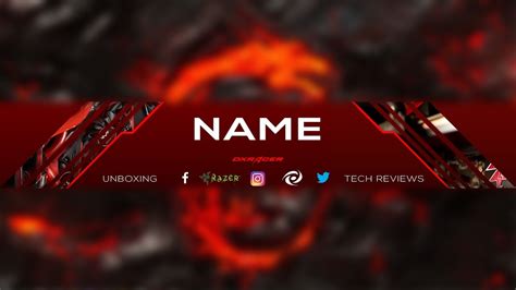 Cool Youtube Tech Banner Template With Download Youtube
