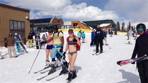 The Bikinis Are Out On The Slopes At Keystone Ski Resort Colorado Mar Youtube