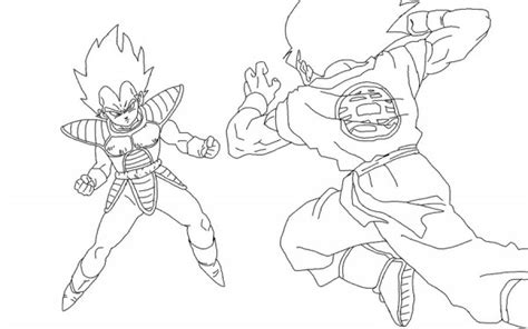 Dibujos De Goku Y Vegeta Para Colorear Para Colorear Pintar E Imprimir