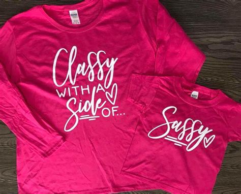 excited to share this item from my etsy shop mother daughter classy sassy shirt combo sassy