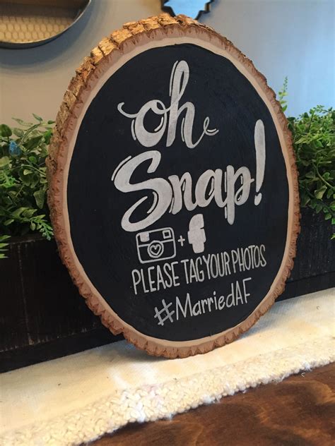 Rustic Sign To Display Your Hashtag For Any Event Mfacebook