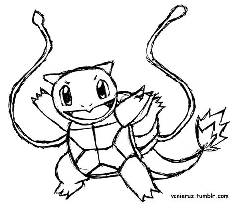 Squirtle Coloring Page Coloring Home
