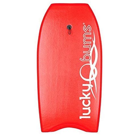 Lucky Bums Body Board With Eps Core 41 Red Biggest Wave Ever Surfed