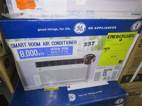 Ge 8000 Btu 115 Volt Smart Window Air Conditioner For 350 Sq Ft Rooms
