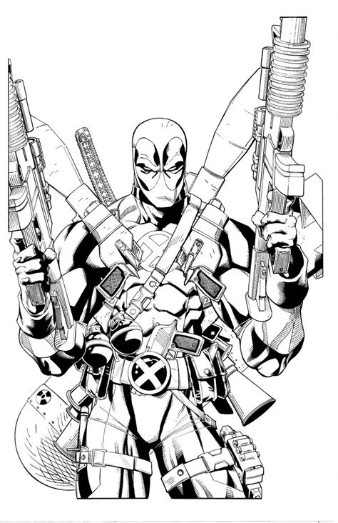Deadpool Coloring Pages Printable - Coloring Home