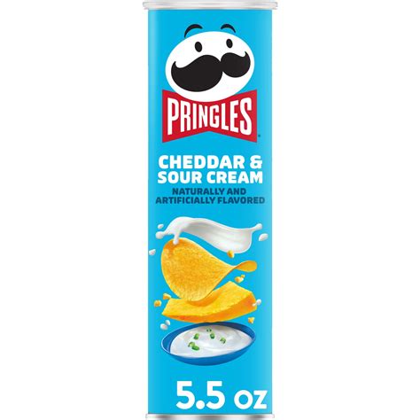 Pringles Cheddar And Sour Cream Potato Crisps Chips 55 Oz