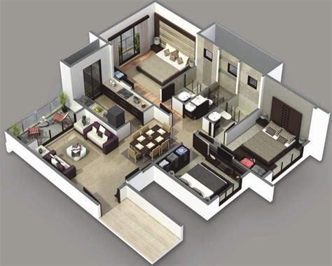 1500 Sq Ft Floor Plans - #floor #plans - #SmallHome in 2020 | 3d house plans, Simple house plans 