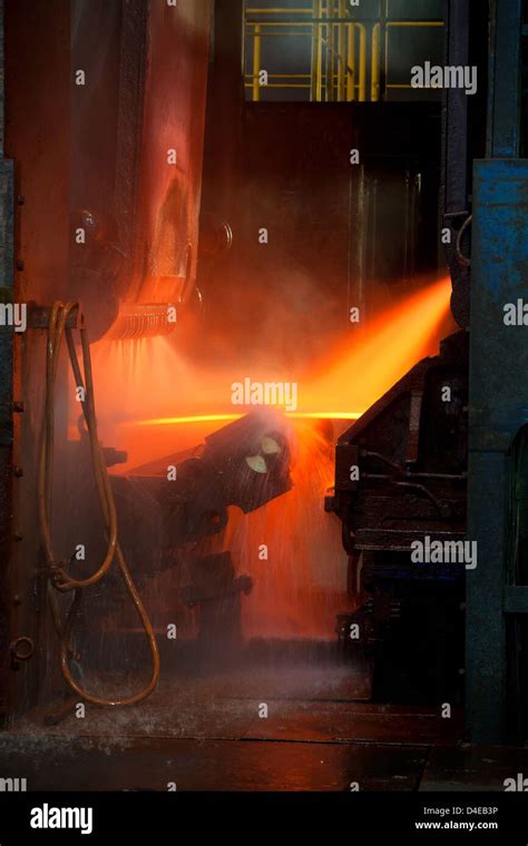 Duisburg Deutschland Gießen Und Walzen Werk Der Thyssenkrupp Steel Ag