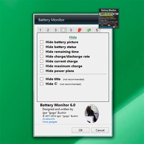 Battery Monitor Windows 10 Gadget Win10gadgets