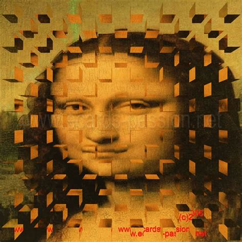 ¤ Cubist Version Of Vincis Mona Lisa