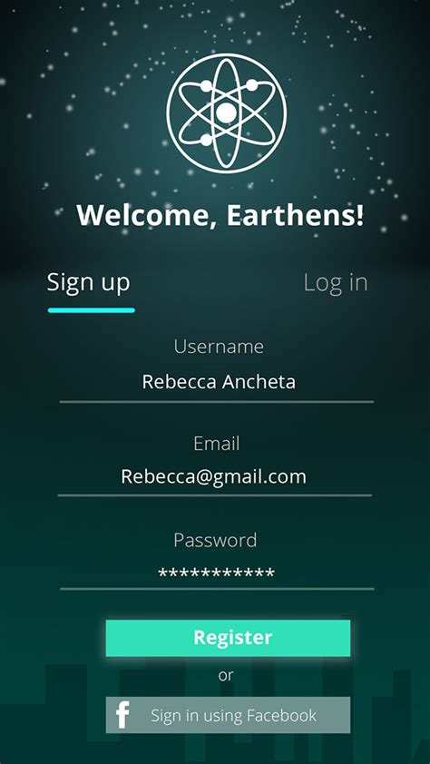 Daily Ui 001 Sign Up Screen On Behance