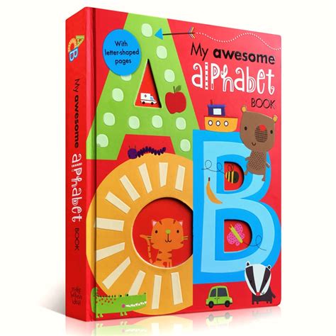 My Awesome Alphabet Book Abc English Board Books Baby Kids Learning