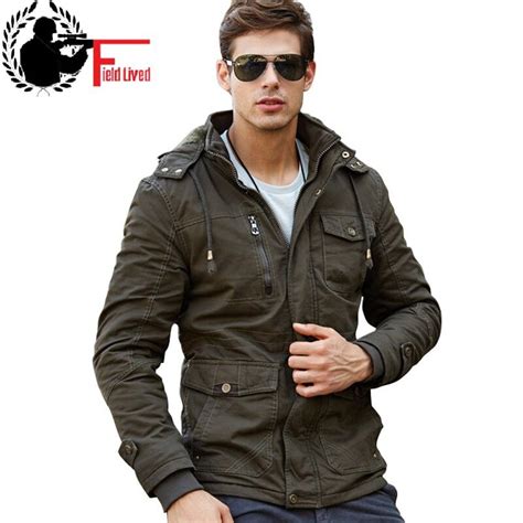 M 4xl 2017 Winter Jacket Mens Coats Army Style Hooded
