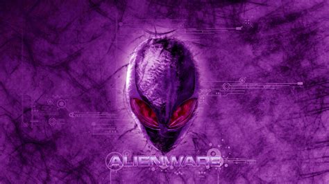 Free Download Alienware Dark Violet Red Eyes Logo Hd 1920x1080 1080p