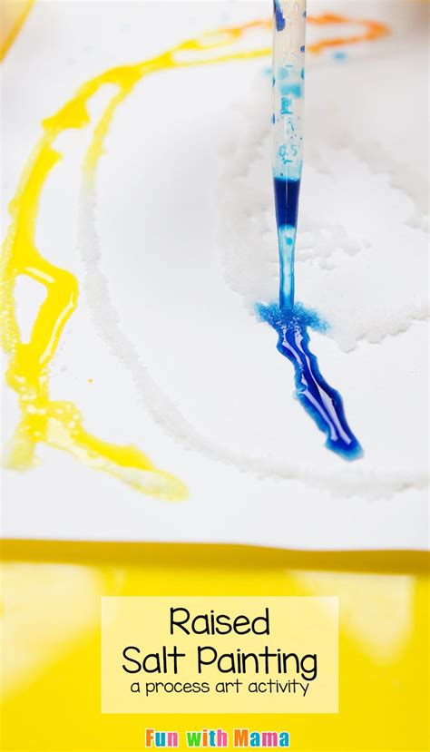 Rainbow Raised Salt Painting Salt Painting Art Activities For Kids
