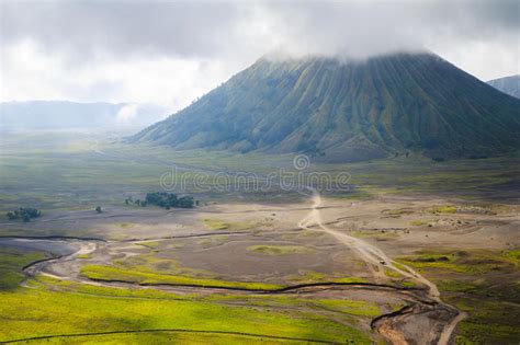 Path To Mount Bromo Volcano East Java Indonesia Stock Image Image