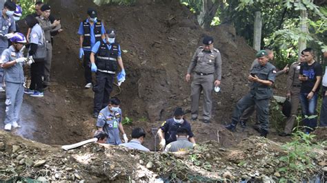 police find buried bodies of murdered briton and thai wife bt