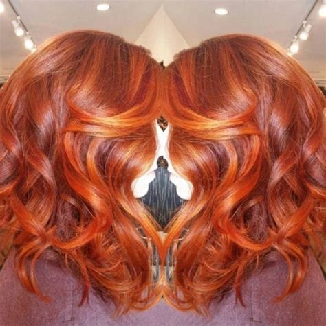 Copper Sunset Hair Color Fashion Hairstyle